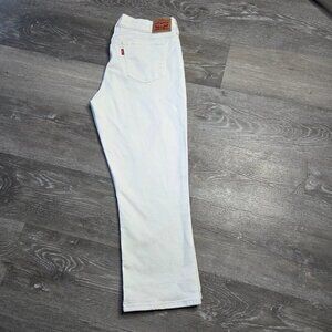 Vintage Women’s Levi’s High Rise Taper Jeans – White Wash – W30